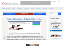Tablet Screenshot of independencescience.co